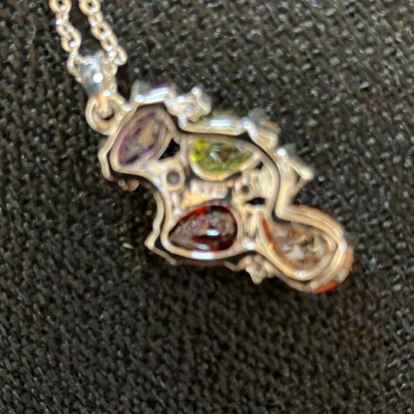 Nataliya V. Collister (NVC) Rhinestone and Crystal Cluster Pendant - Picture 4 of 5